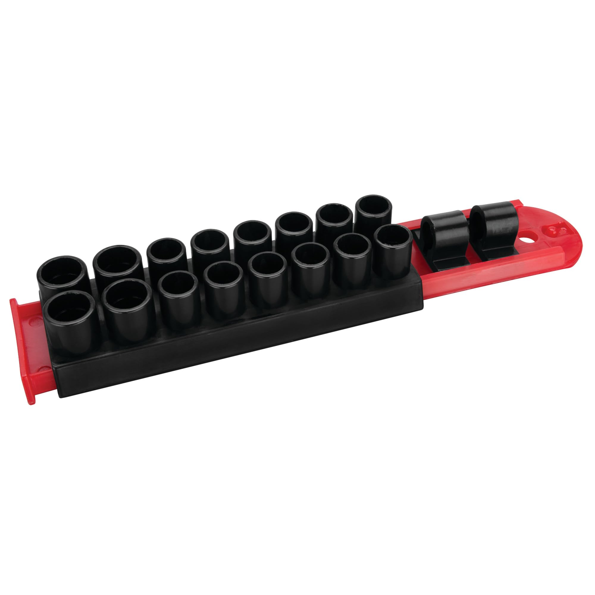 W1383 Performance Tool 16-Piece Tamper Resistant Star Bit Socket Set - Chrome Vanadium Alloy Steel with Bonus Storage Rail Included
