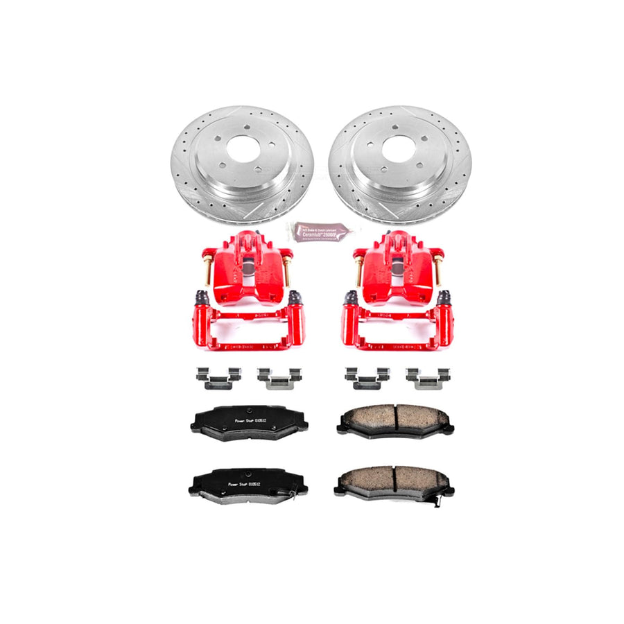 Power Stop 1-Click Performance Brake Kit KC1563 with Caliper For Cadillac XLR 2004-2009 | Chevrolet Corvette 1997-2013 [Vehicle Specific]