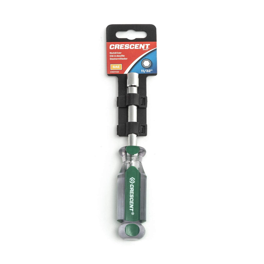 Crescent Solid Shaft 11/32" Tri-Lobe Acetate Nutdriver 3" - CND1132