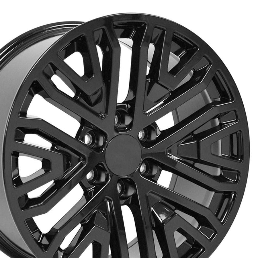 20 Inch OE Wheels CV37 Rim Fits Sierra 1500 Style 6x139.7 20x9 Gloss Black - Hollander 5906 (1)