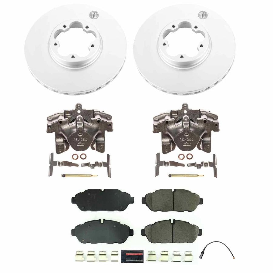 Power Stop KCOE6700 Front and Rear Autospecialty Caliper Kit- Brake Rotors, Brake Pads & Calipers For Mercedes-Benz CLK430 2000-2003 [Model Specific]