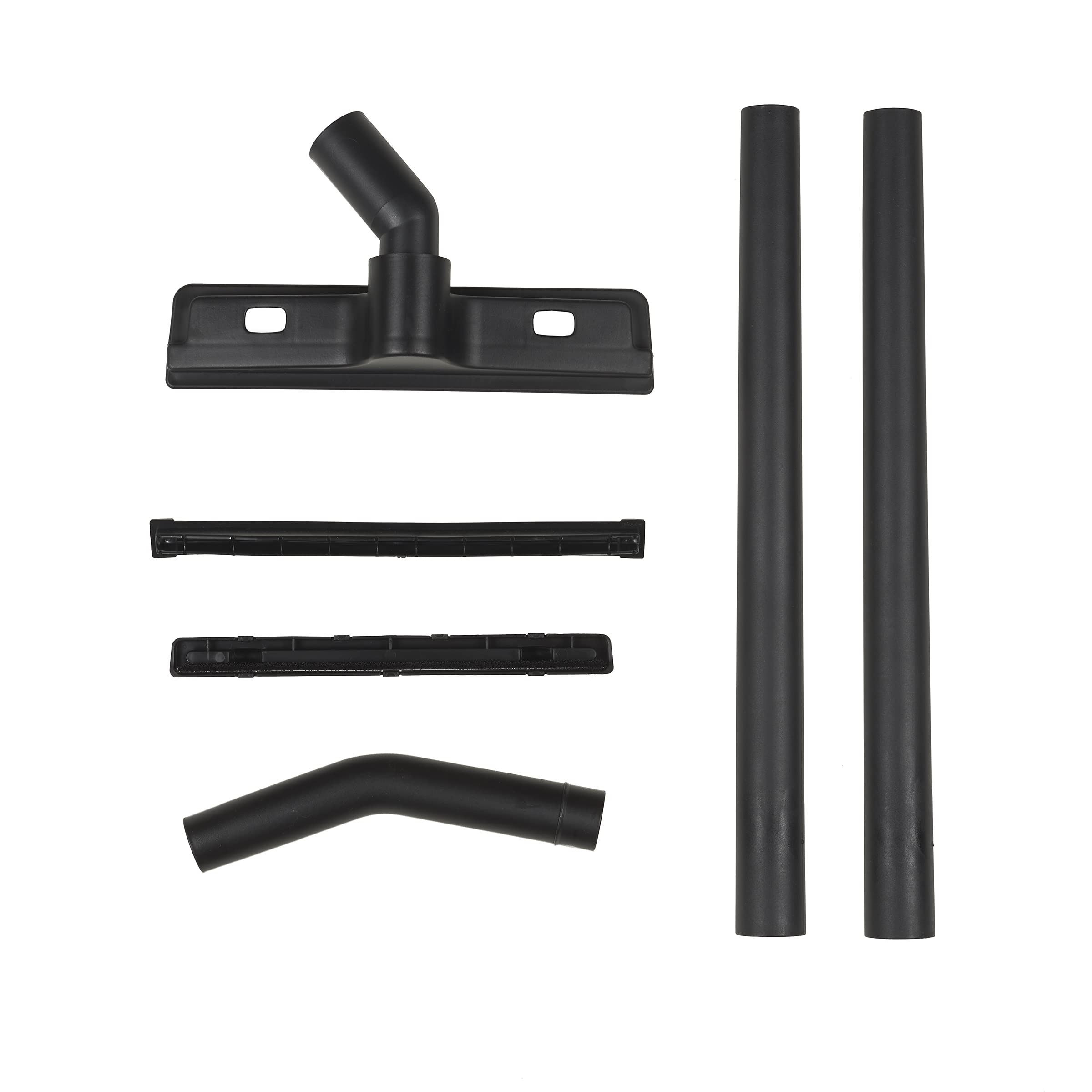1.5 Inch Diameter Shop-Vac Accessory Kit, 2 Extension Wands, Elbow Grip, 12 Inch Floor Nozzle With Brush/Squeegee Inserts