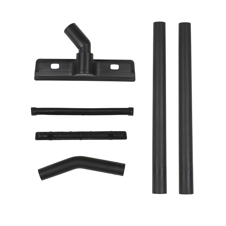 1.5 Inch Diameter Shop-Vac Accessory Kit, 2 Extension Wands, Elbow Grip, 12 Inch Floor Nozzle With Brush/Squeegee Inserts