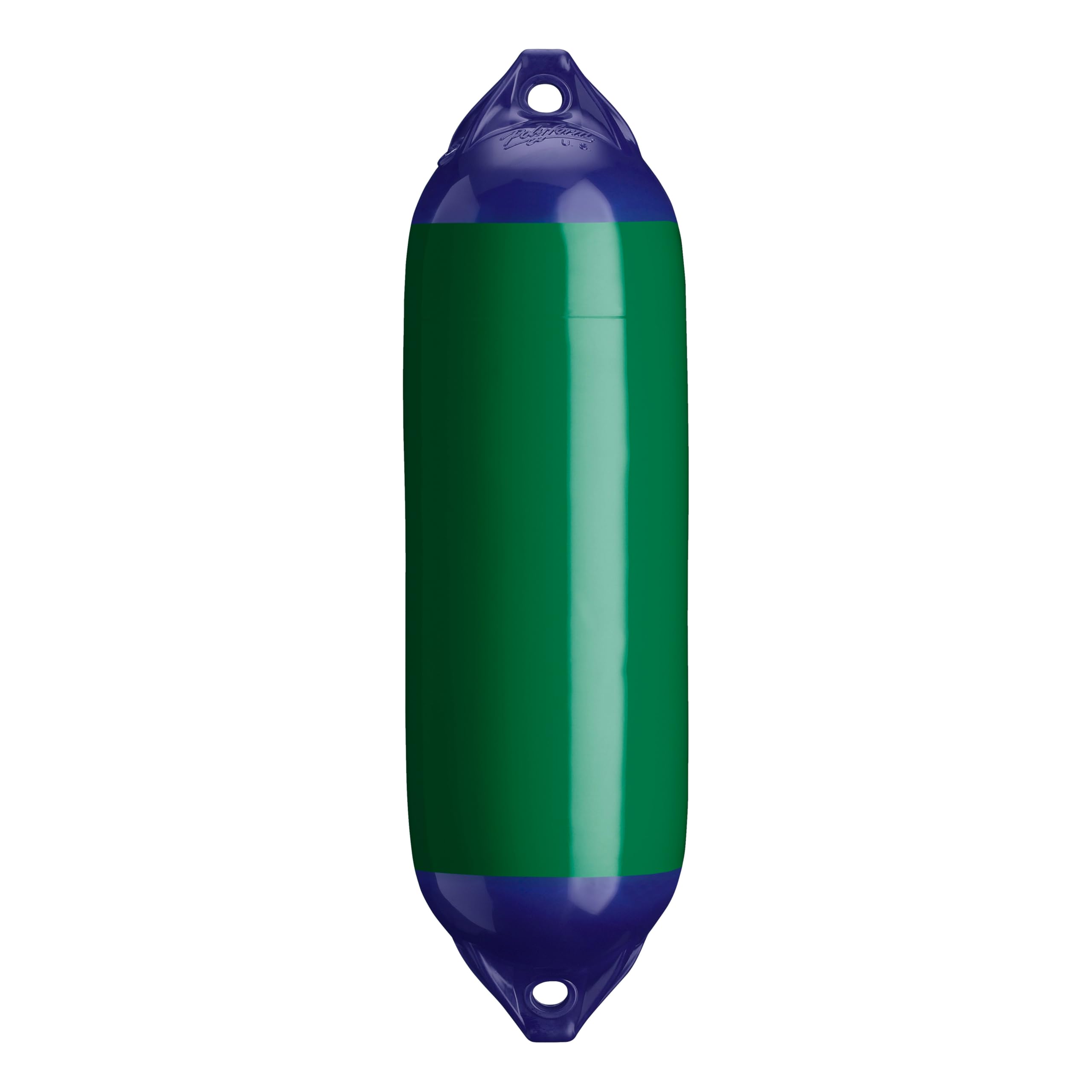 Polyform F-Series Boat Fender Standard F-02 Blue Ropehold - Forest Green