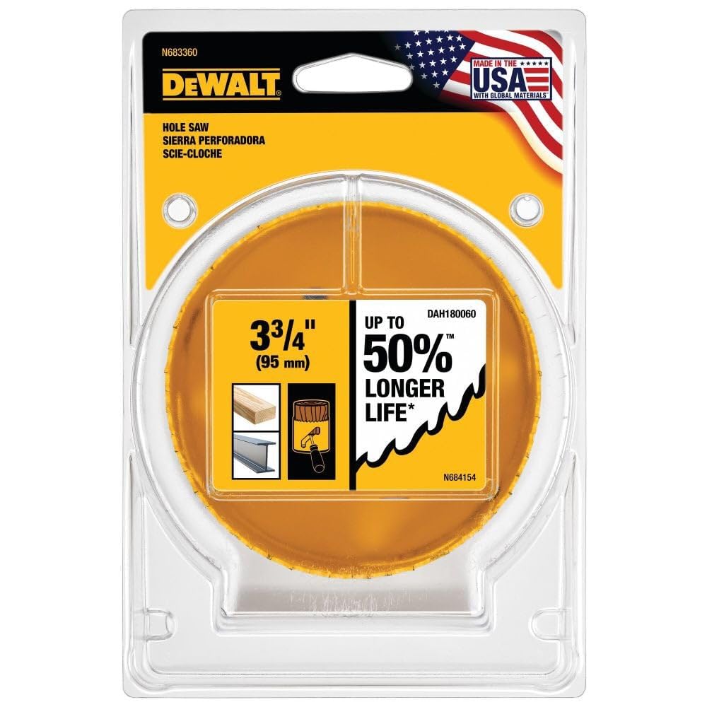 3-3/4 (95MM) DEWALT DAH180060 Hole Saw