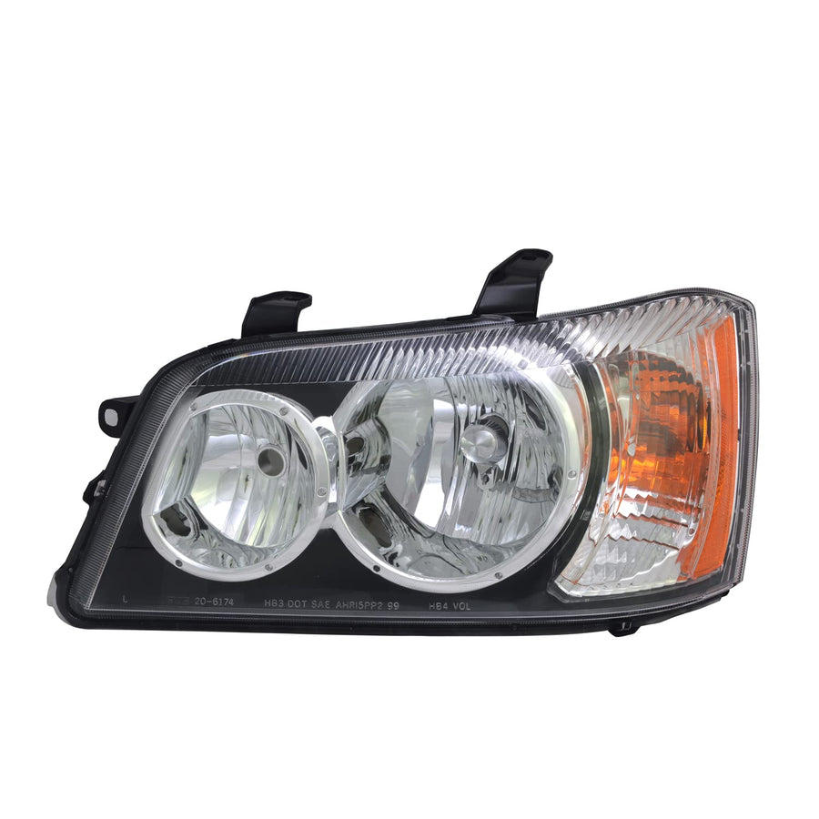 Left TYC Headlight Assembly Compatible with 2001-2003 Toyota Highlander