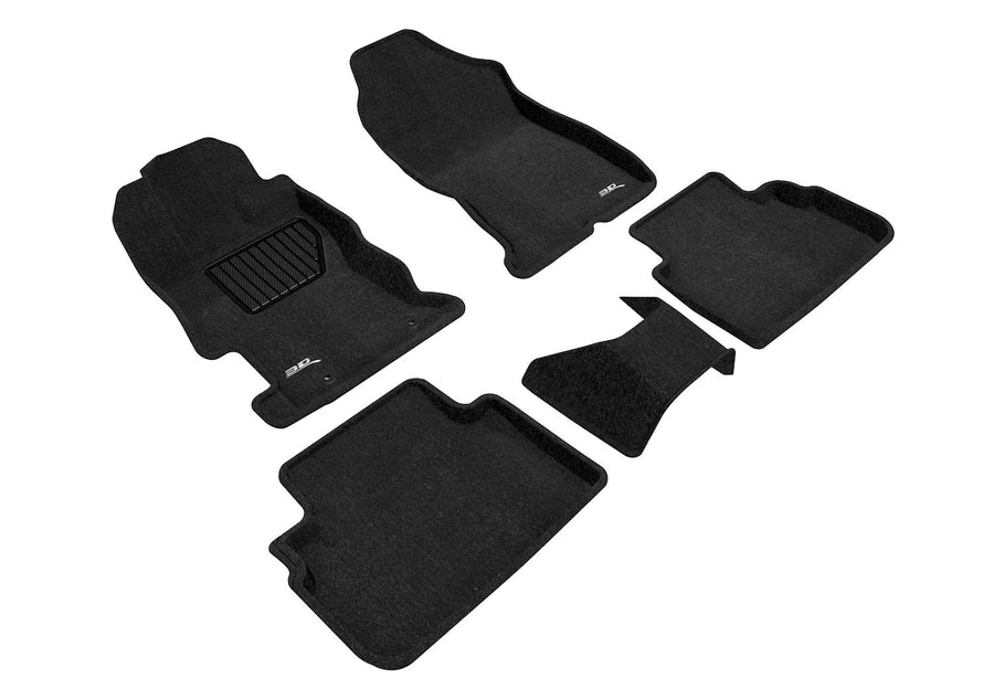 3D MAXpider Elegant Custom Fit Floor Mat (Black) for 2017-2021 Subaru Impreza/CROSSTREK - 1ST Row 2ND Row