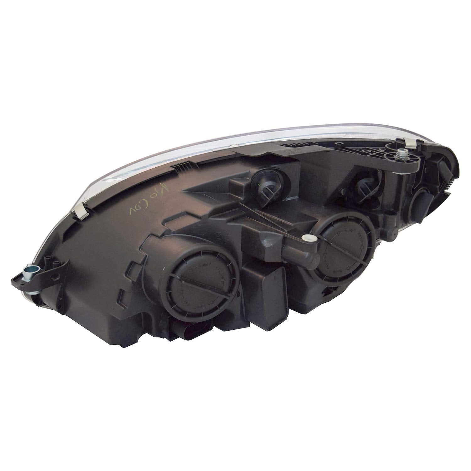 Right TYC Headlight Assembly Compatible with 2008-2011 Mercedes Benz C-Class