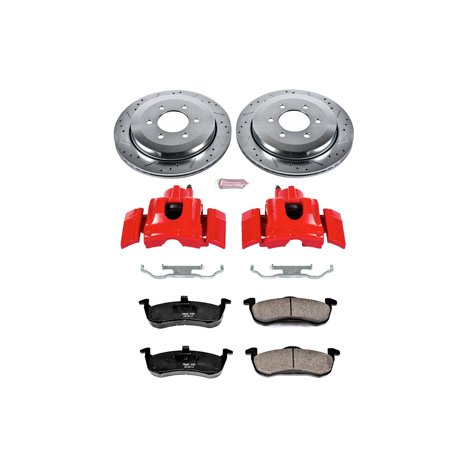 Power Stop Z23 KC4683 Evolution Sport Performance Brake Kit with Caliper For Ford Expedition 2007-2017, Lincoln Navigator 2007-2017 [Model Specific]