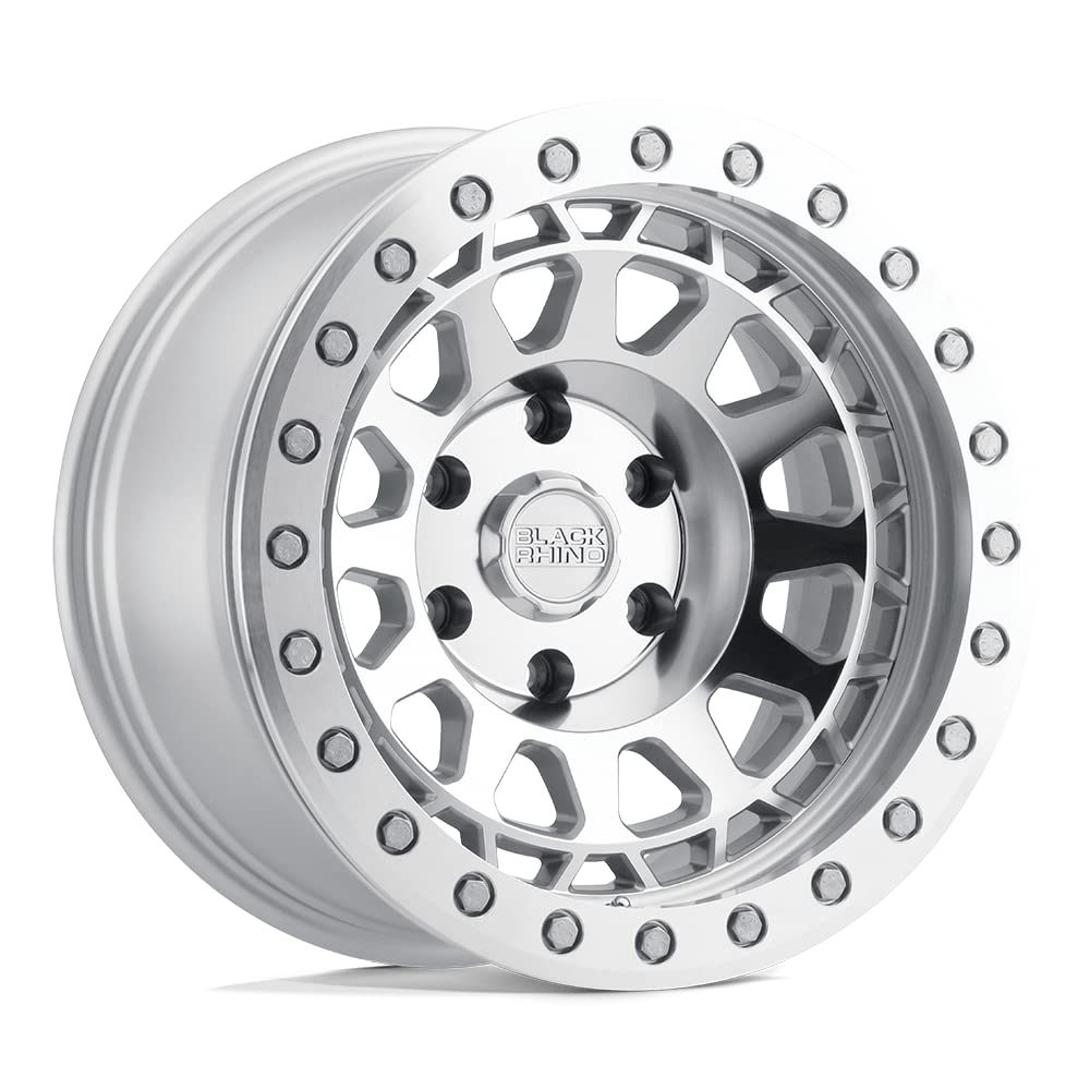 PRIMM Black Rhino Hard Alloys 17X9 5X5.0 4.29-18mm SILVER W/MIRROR FACE MACH RG - 1790PRM-85127S71
