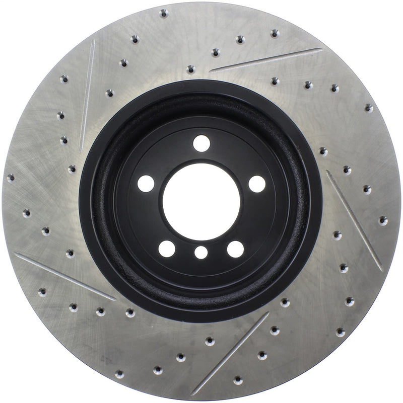 Sport Drilled/Slotted Brake Rotor StopTech 127.34144L (Front Left), 1 Pack