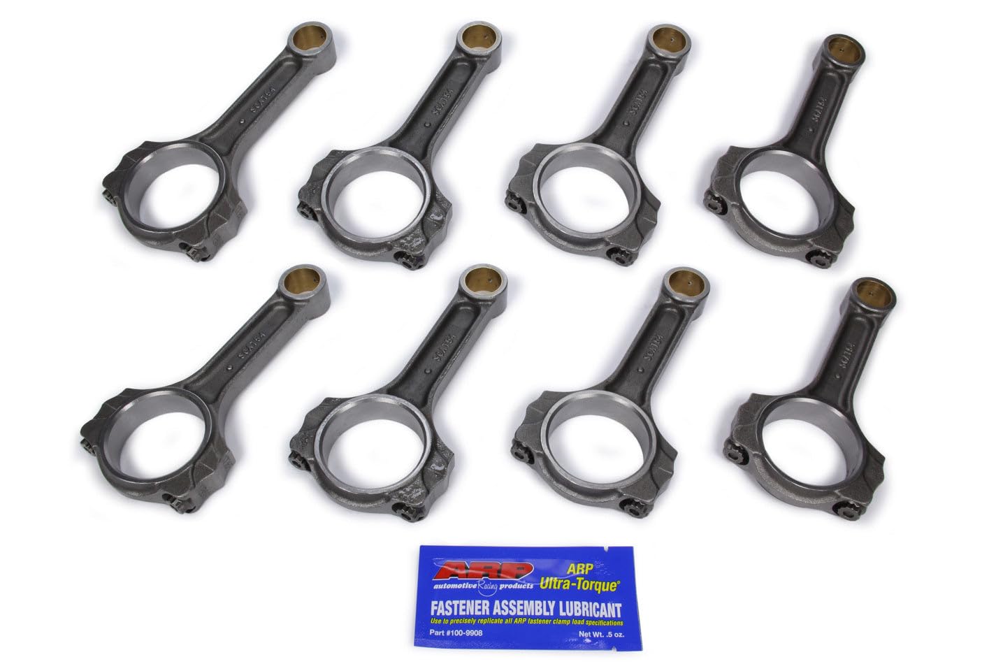 Scat Pro Series Connecting Rod, Scat I Beam, 5.400 in Long, Bushed, 7/16 in Cap Screws, 8740 Bolt, Forged, Steel