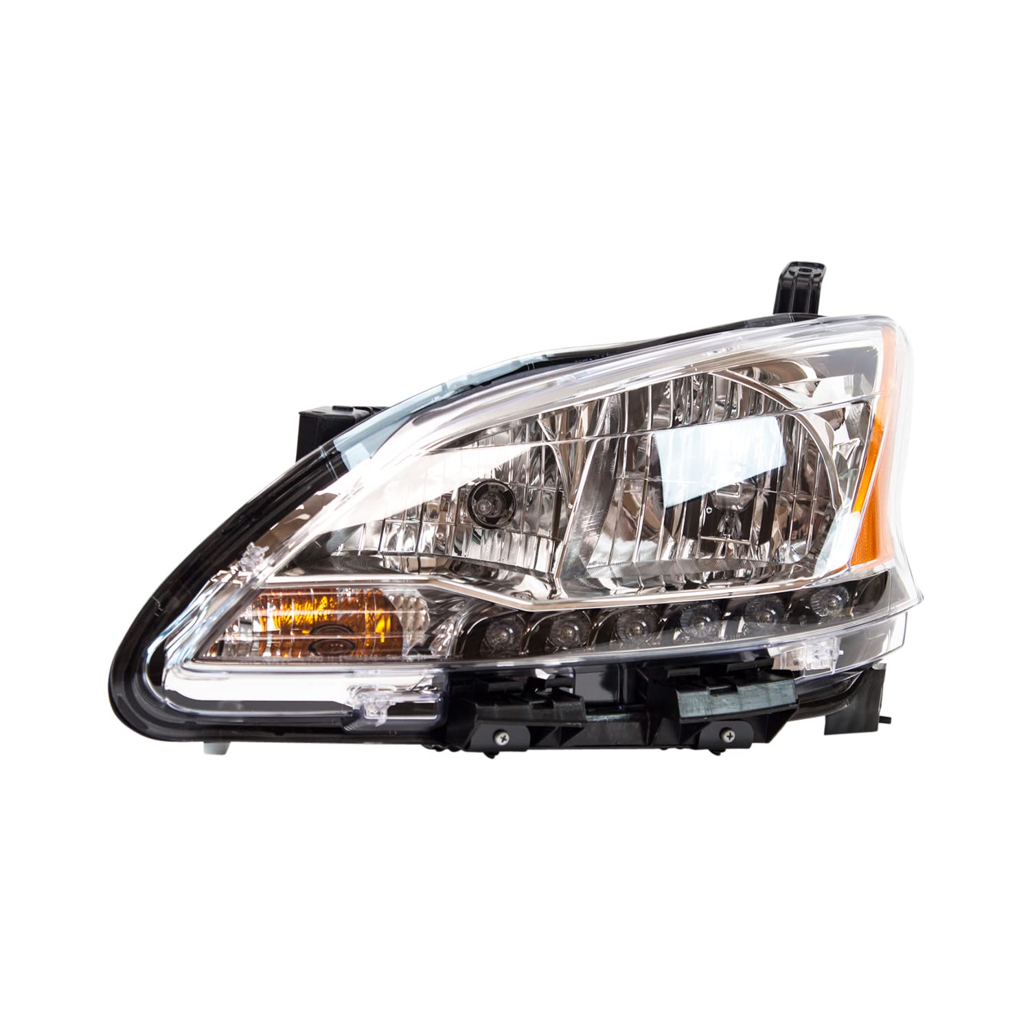 Left TYC Headlight Assembly Compatible with 2013-2014 Nissan Sentra