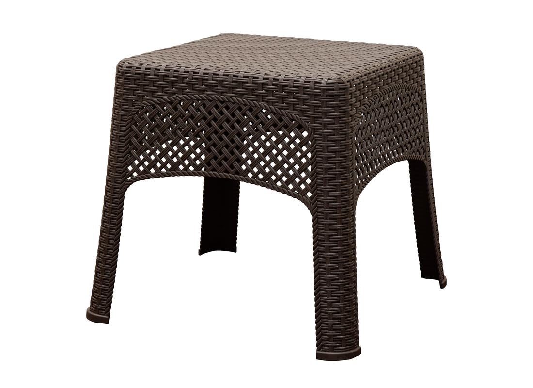 Woven Side Table Adams Manufacturing 8071-60-3731, Earth Brown