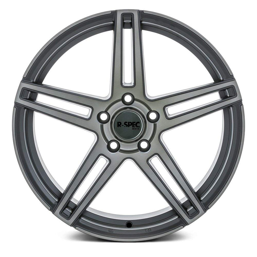 Custom RTX MYSTIQUE Wheel - 18x8, 30 Offset, 5x120.65 Bolt Pattern, 74.1mm Hub - Satin Black with Machined Bronze Face Rim