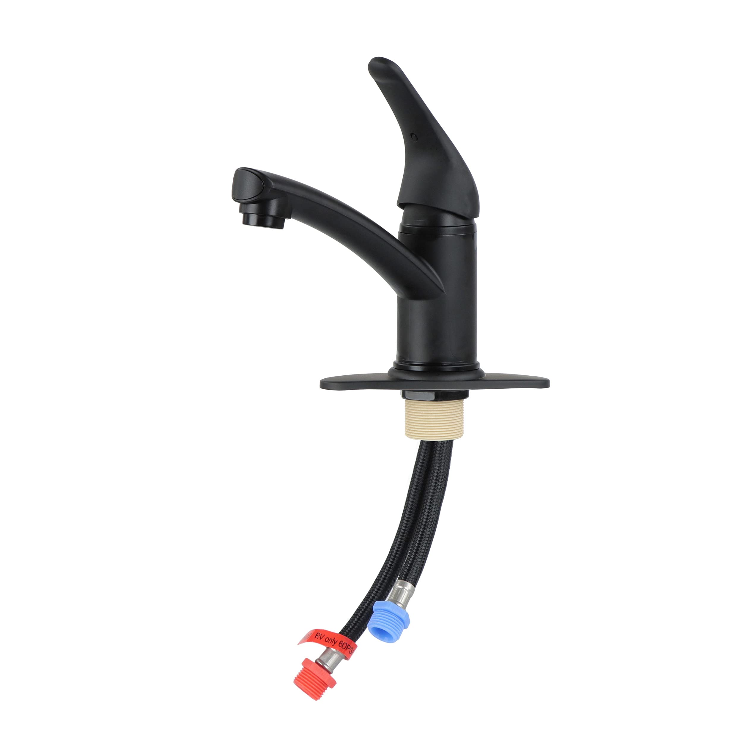 Empire Faucets Single Lever SL70LVRBMT-E Bathroom Faucet with Extended Roman Spout and Blade Handle - Black Matte