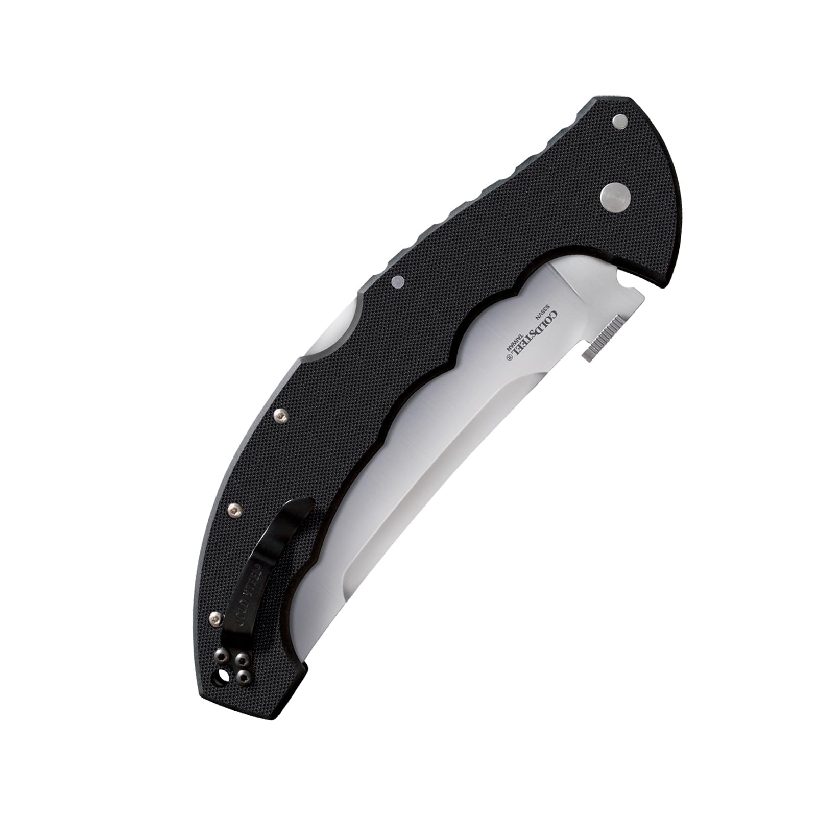 Cold Steel 5.5" Talwar S35VN Steel Ultra-Sharp Serrated Blade 7.375" G10 Handle Tactical Pocket Folding Knife with Tri-Ad Locking Mechanism,Multi Color
