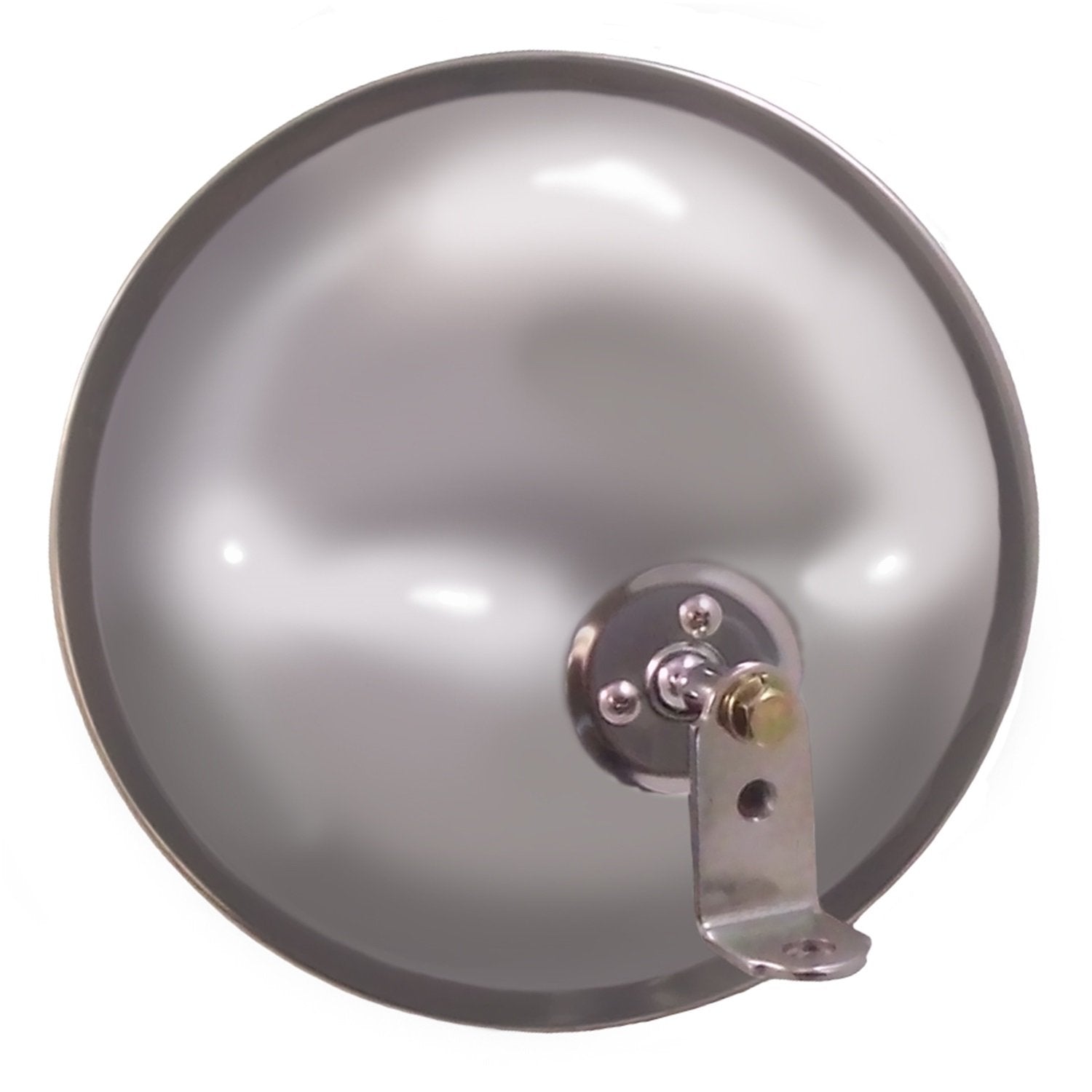 CIPA 48854 Fully Universal Replacement Full Size Convex Mirror (Stainless) - 8 1/2" Diameter