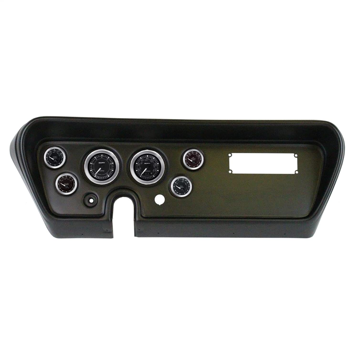 AutoMeter Dash Kit Direct Fit, (3 3/8" X2, 2 1/16" X4), Pontiac GTO 66, Chrono (2111-04)