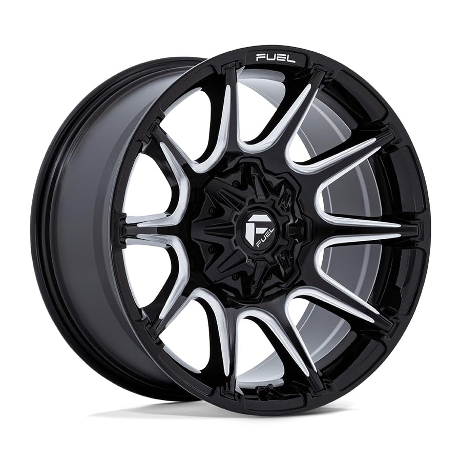 FC880 SUPER C FUEL OFF-ROAD 22X10 8X6.5 4.79-18mm GLOSS BLACK MILLED - FC880BE22108018N