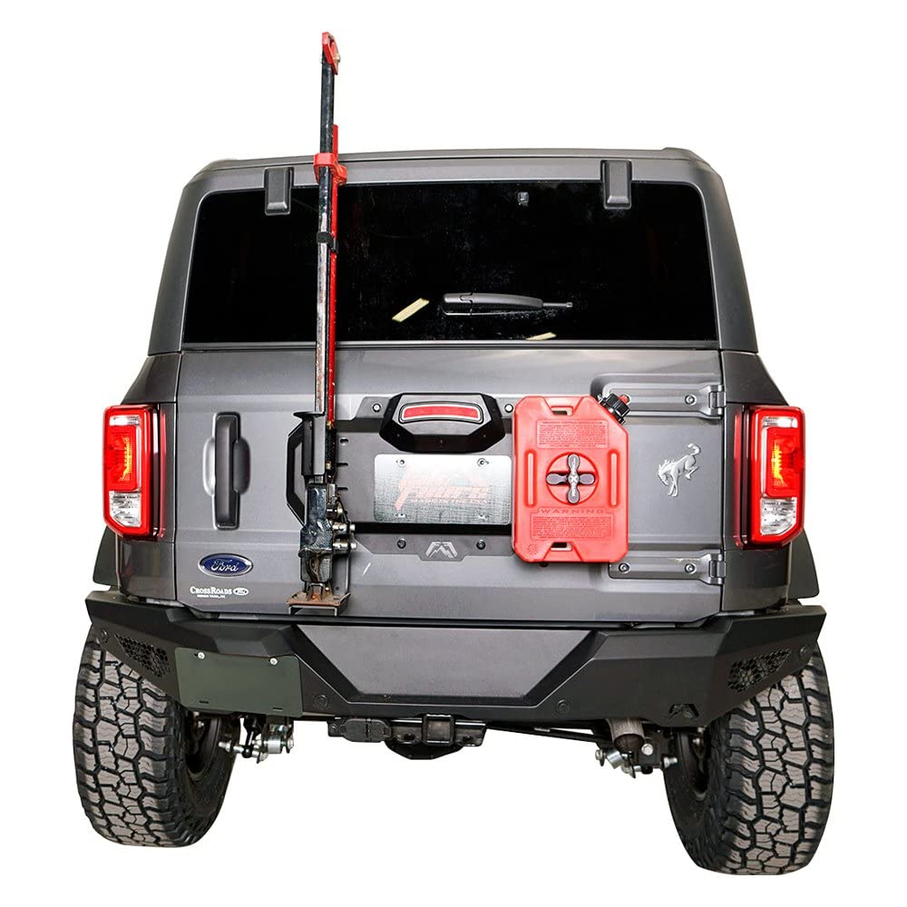 21-22 Bronco Fab Fours Spare TIRE Delete, Black (FB21-Z5251-1)