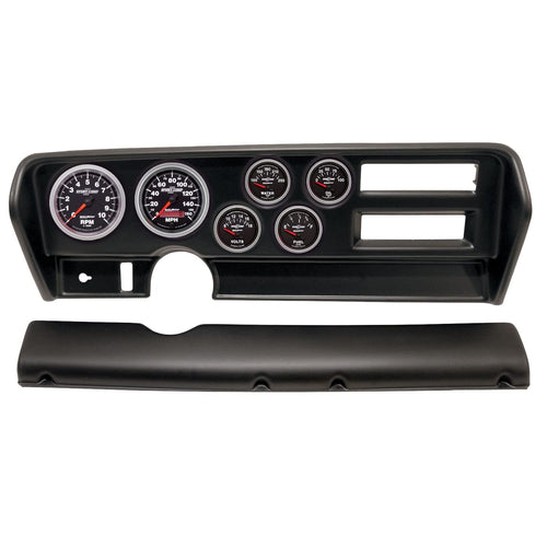 AutoMeter Dash Kit Direct Fit, (3 3/8" X2, 2 1/16" X4), Pontiac GTO Ac 70-72, Sport-Comp Ii (2915-12)