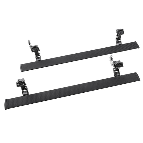 AMP Research PowerStep Plug-N-Play | Fits Ford Ranger 2024-2025 | 76363-01A | Rust Proof Aluminum Retractable Electric Steps with LED Step Lights