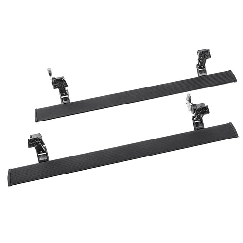 AMP Research PowerStep Plug-N-Play | Fits Ford Ranger 2024-2025 | 76363-01A | Rust Proof Aluminum Retractable Electric Steps with LED Step Lights