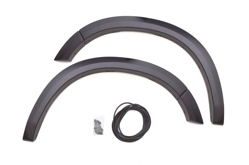 Lund SX205SA Black Sport Style Elite Series Standard Front Fender Flare - 2 Piece