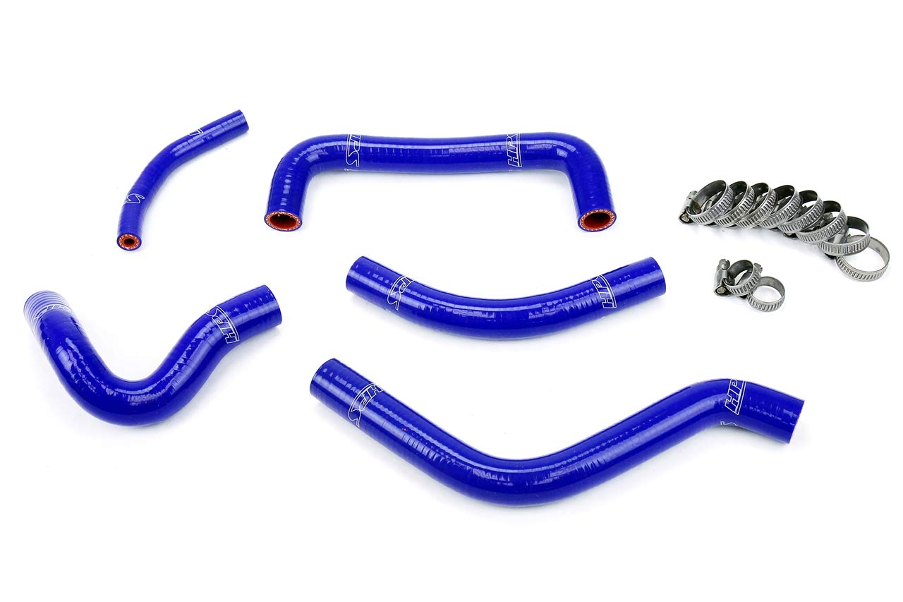Blue HPS 57-1258-BLUE Silicone Radiator Coolant Hose Kit