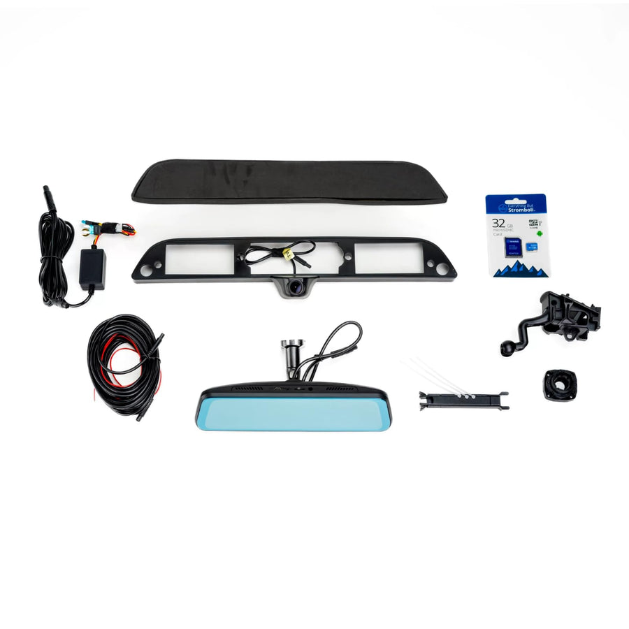 FullVUE Mirror Vision Camera System Brandmotion FVMR-1181 fits 2015-2025 F150 & 2017-2025 F250 F350 Super Duty | Full Touchscreen for Easy Adjustments | Automatic Brightness Adjustment