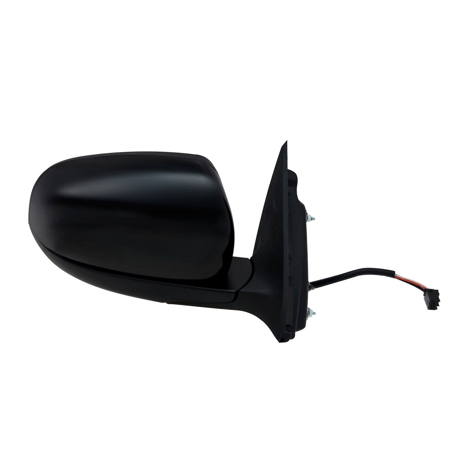 Mirror Passenger Side for Jeep Cherokee, Textured Black w/PTM Cover, Code GTB, Foldaway, w/o Memory, w/o Blind spot Detection System, Heated Power