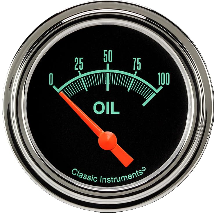 Classic Instruments G/Stock GS281SLF 2 5/8" Oil Pressure Gauge 100 PSI Electric