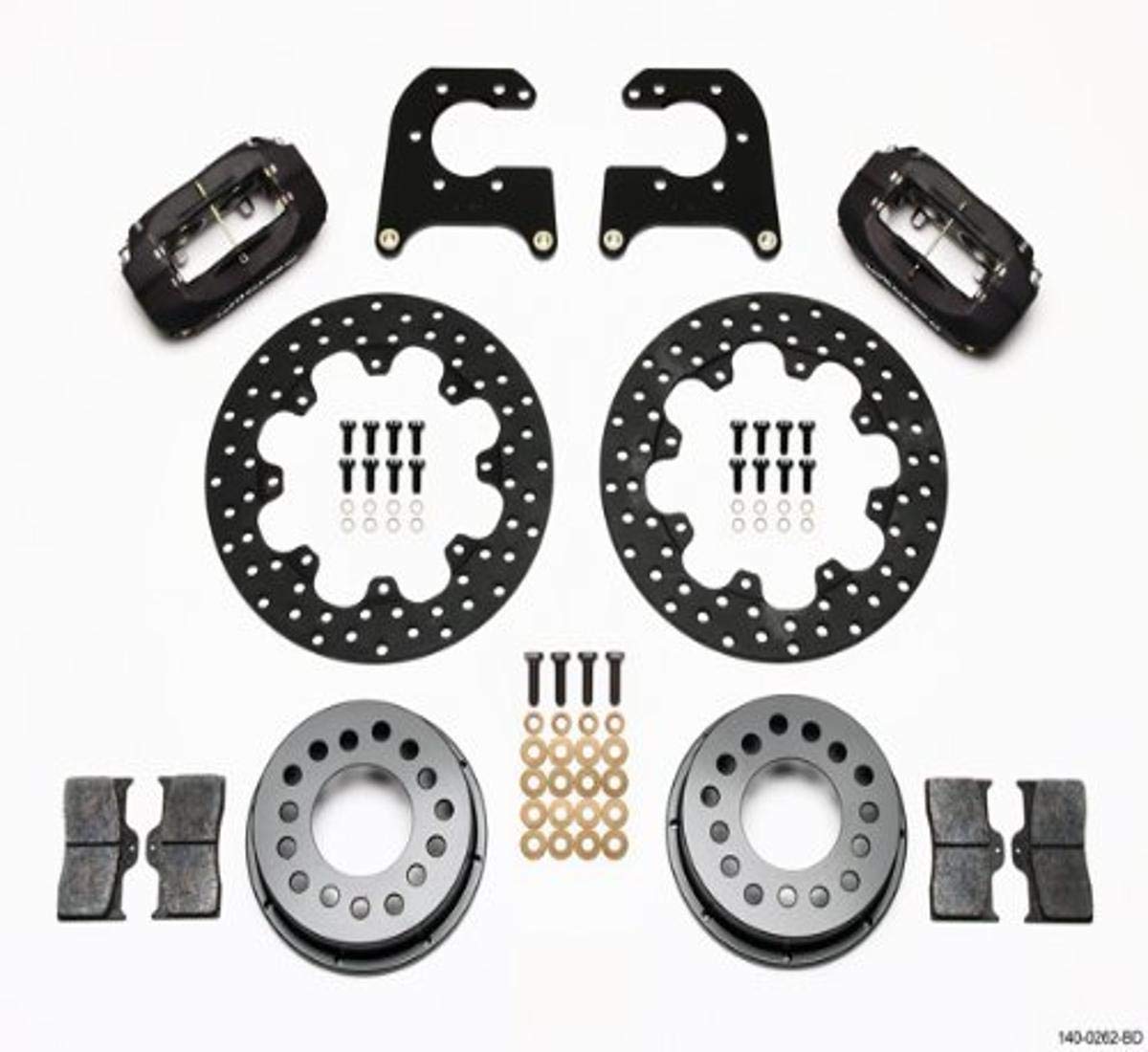 Dynalite Wilwood Drag Rear Brake Kit for Small Ford with 2.66" Offset
