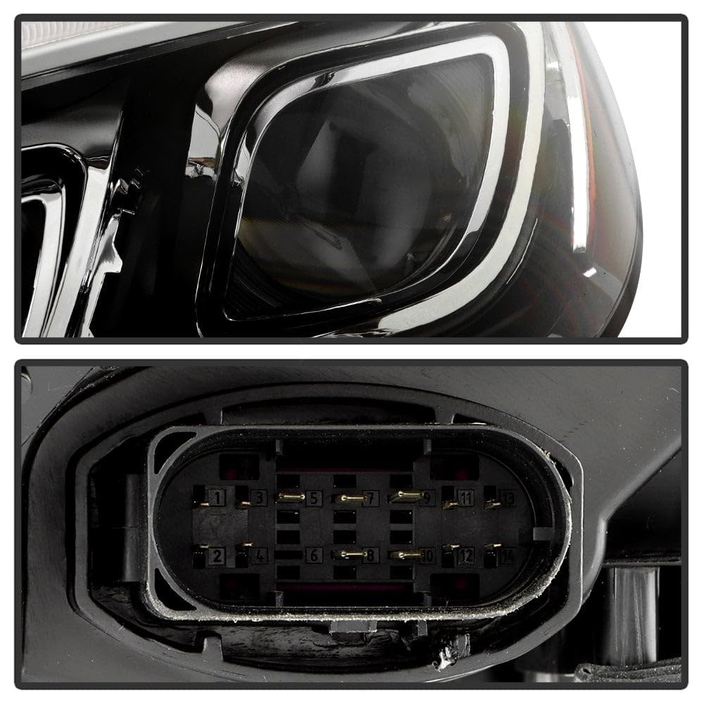 Mereceds Benz GLE W166 16-19 w/DRL Full LED Projector Headlight - Spyder OE Left