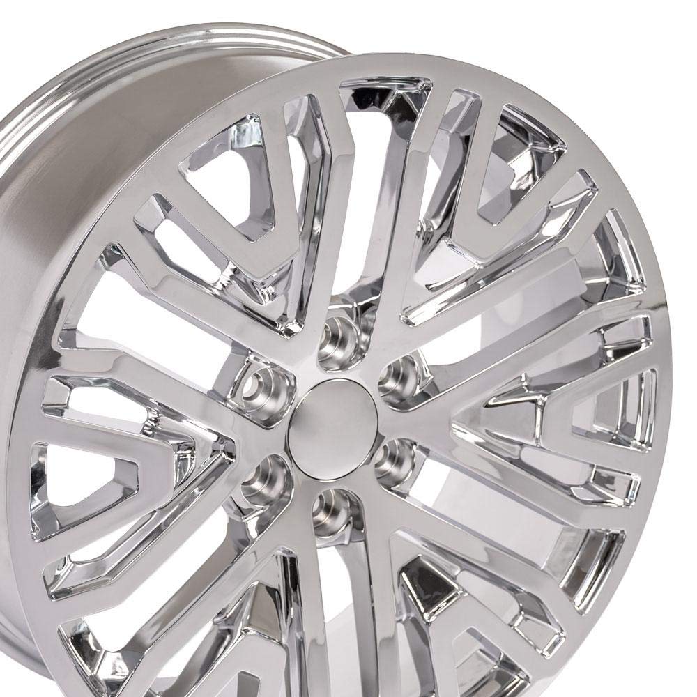 22 Inch OE Wheels CV37 Rim Fits Sierra 1500 Style 6x139.7 22x9 Chrome - Hollander 5906 (1)