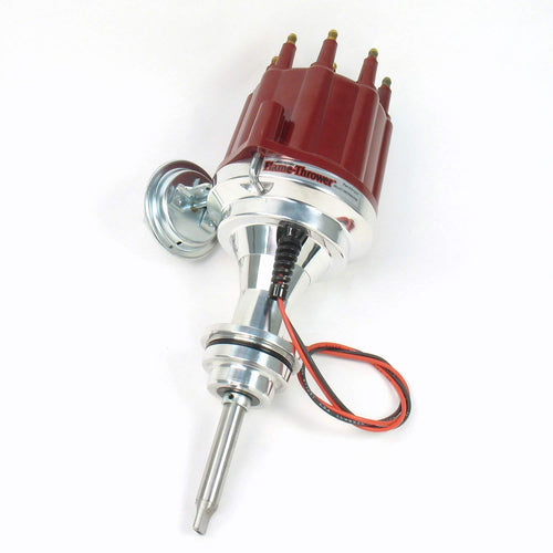 Pertronix D7143711 Flame-Thrower Vacuum Advance Billet Electronic Distributor with Red Male Cap and Ignitor III Technology for Chrysler/Dodge/Plymouth 426-440