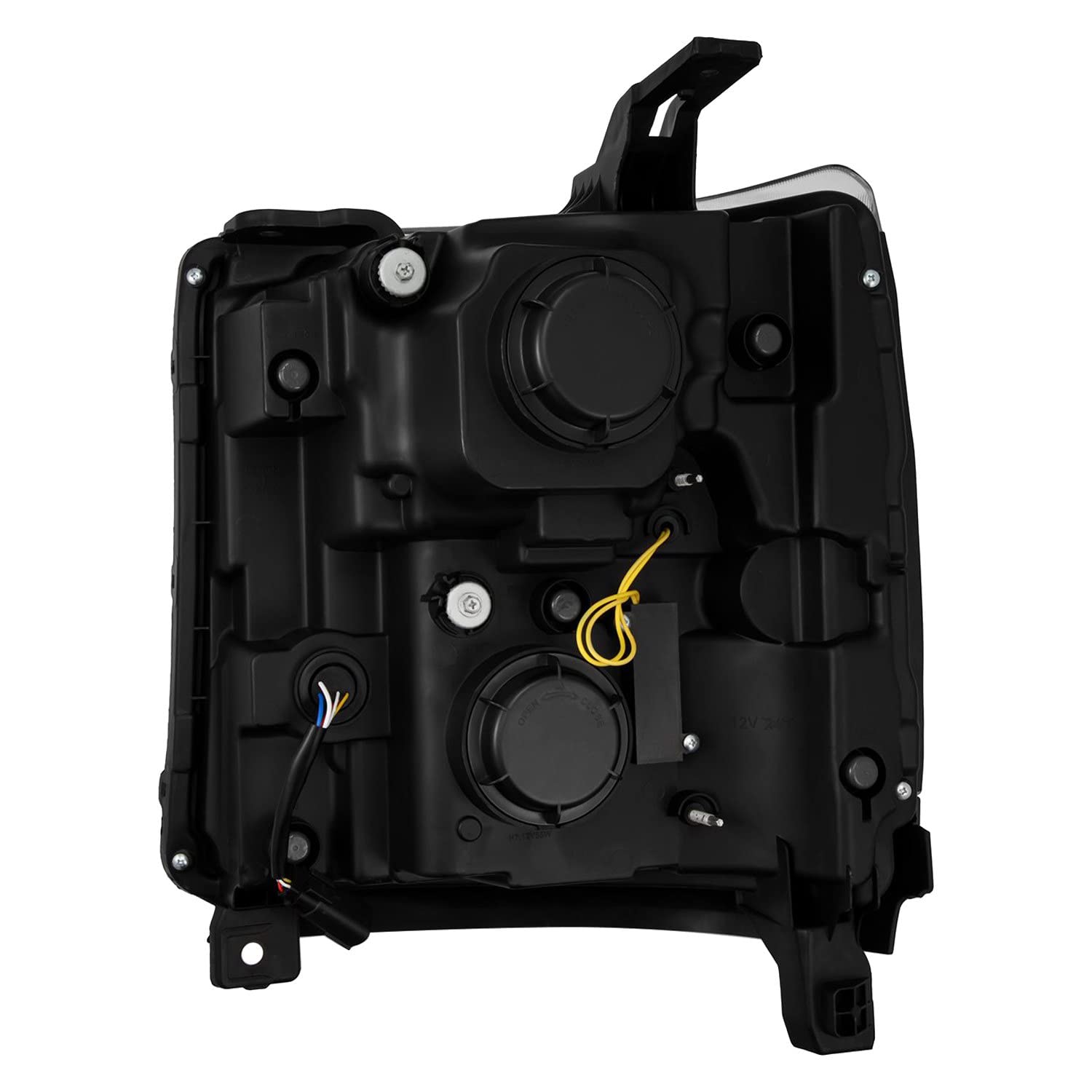 AlphaRex USA 16-18 Chevy 1500HD LUXX LED Proj Headlights w/Seq Actv Lgt/Seq Sig Chrome (Req PN 810023)