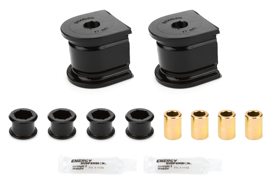 Energy Suspension Rear Sway Bar Bushing, Hyper-Flex, Non-Greasable, 17 mm, Polyurethane, Black