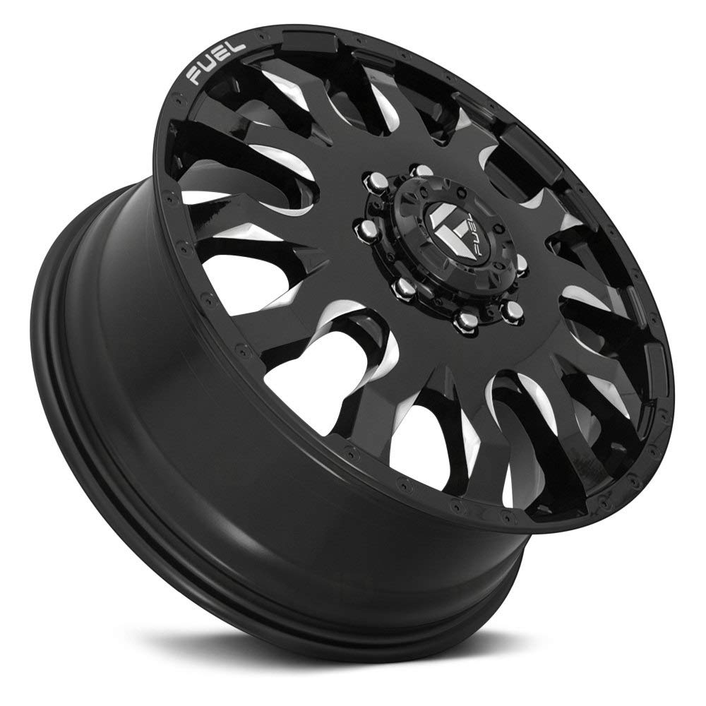 20x8.25 D673 BLITZ, Bolt Pattern: 8x6.5/, Offset: -240, GLOSS BLACK MILLED, set of 1
