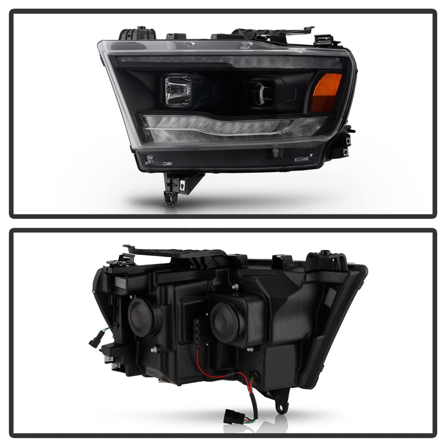 Projector Headlight Spyder - (PRO-YD-DR19HALSI-SEQ-BK)