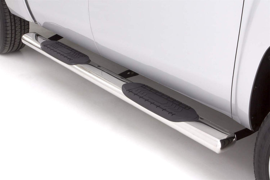 6" Oval Straight Polished Stainless Steel Nerf Bars RealTruck for 2019 Ram 1500 w/Quad Cab