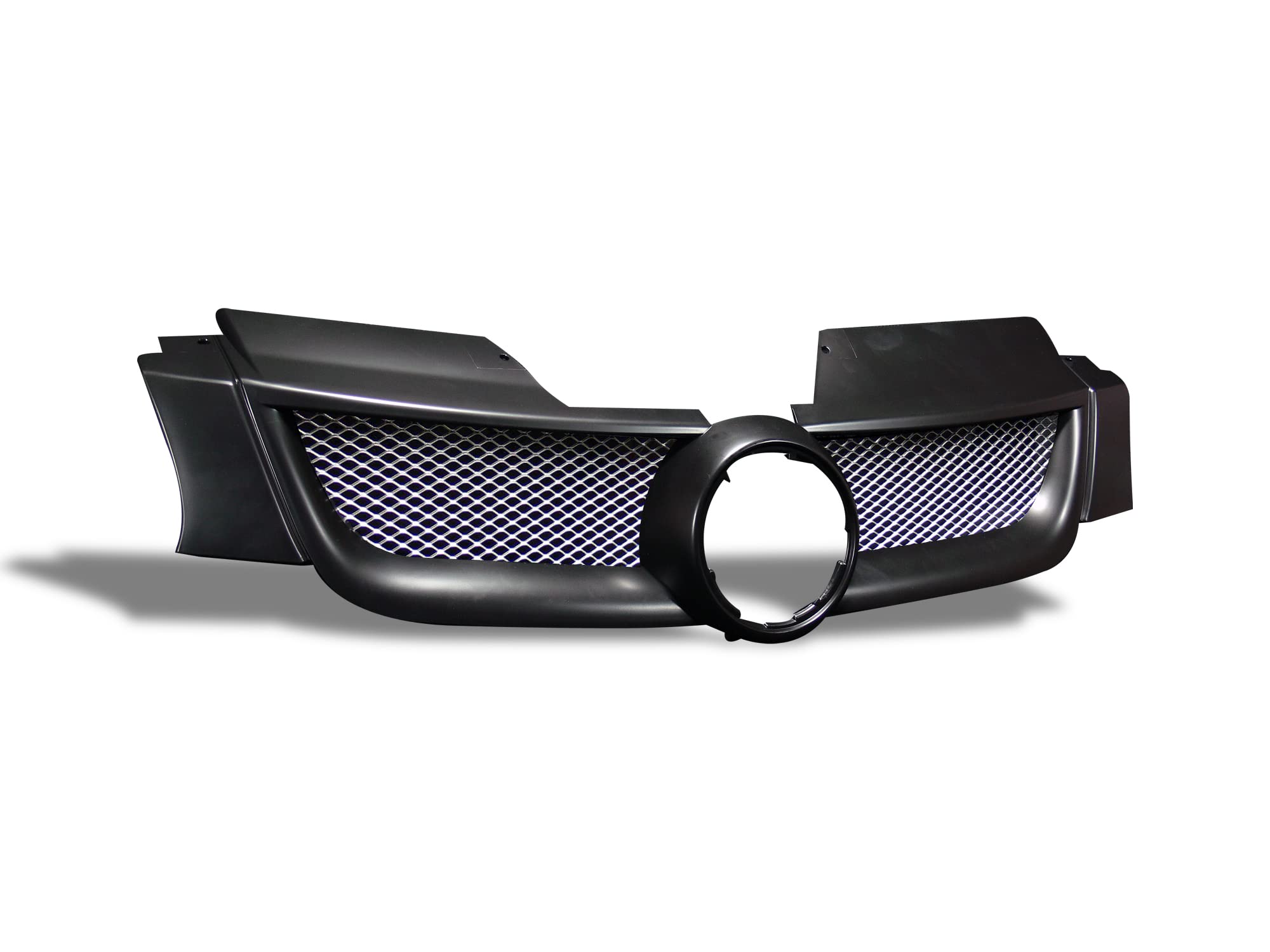 7150591 Armordillo USA Mesh Front Grill Grille - Gloss Black Fits 2006-2009 Volkswagen Rabbit