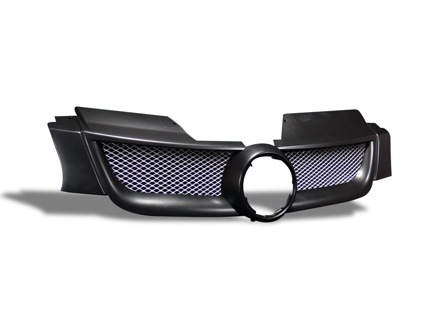 7150591 Armordillo USA Mesh Front Grill Grille - Gloss Black Fits 2006-2009 Volkswagen Rabbit
