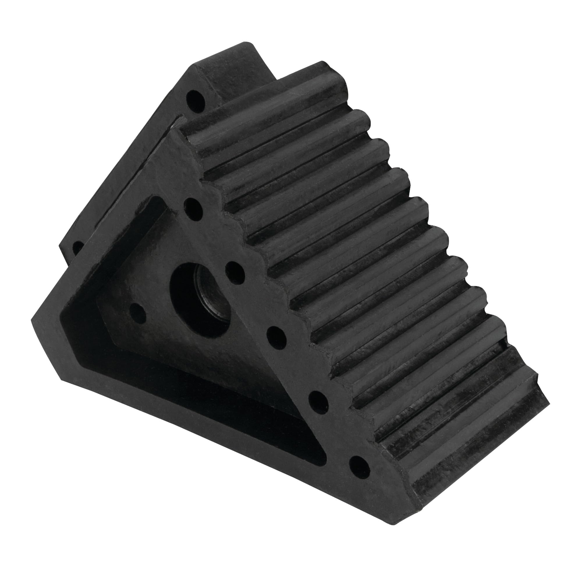 All Weather Performance Tool W41001 Oil Resistant Solid Rubber Wheel Chock for Car, Travel Trailers, RV, Truck, and ATV