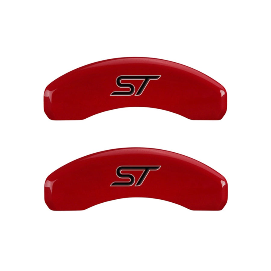 MGP 10119SST1RD Red Brake Covers Engraved with Silver ST(No Bolts) Caliper Covers (Set of 4)