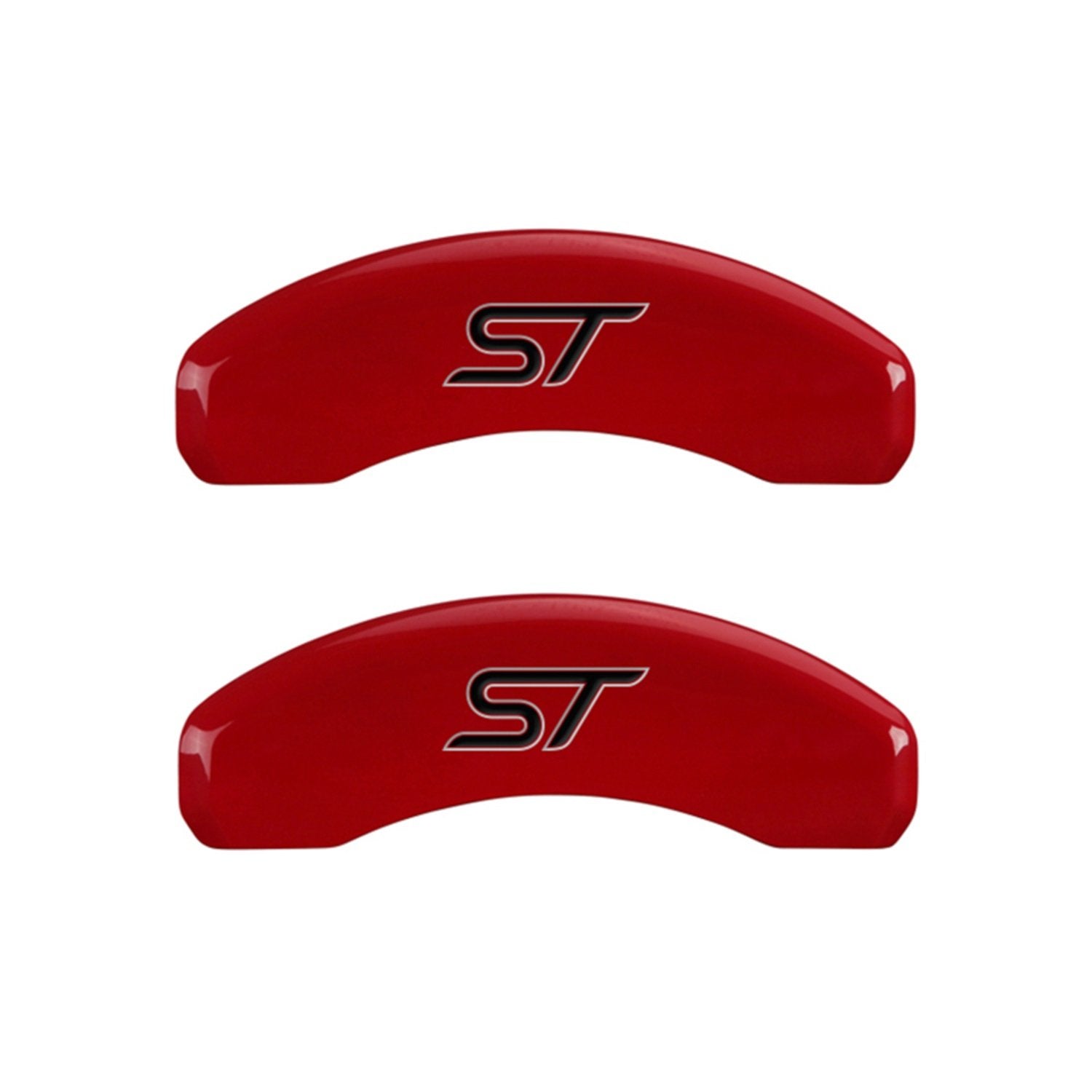 MGP 10119SST1RD Red Brake Covers Engraved with Silver ST(No Bolts) Caliper Covers (Set of 4)
