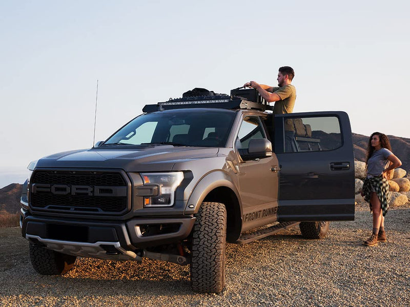 F150 Super Crew Front Runner Slimsport Roof Rack Kit/Lightbar Ready (2018-2020)