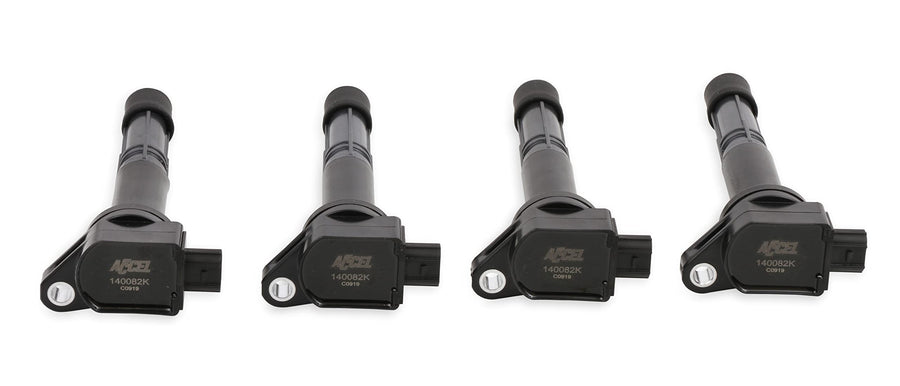 140082K-4 ACCEL Ignition Coil - Black, 4-Pack