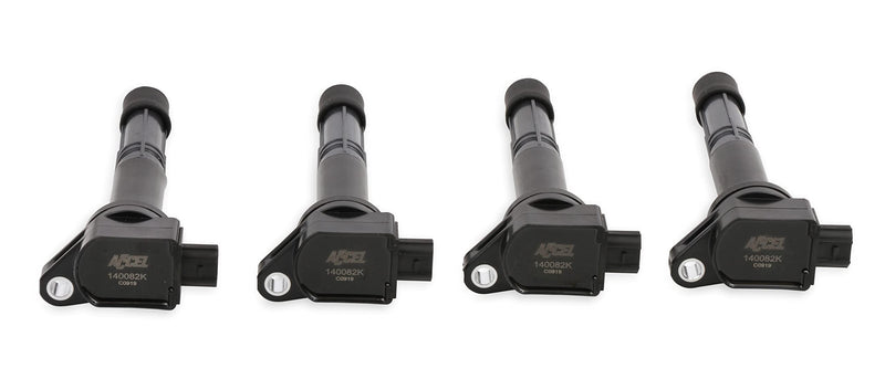 140082K-4 ACCEL Ignition Coil - Black, 4-Pack
